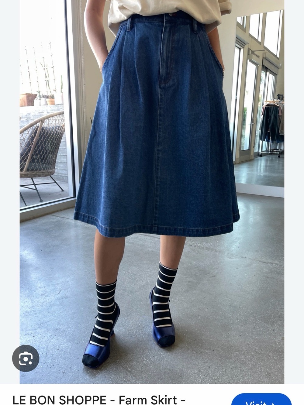 🪁NWOT Le Bon Shoppe Farm Skirt